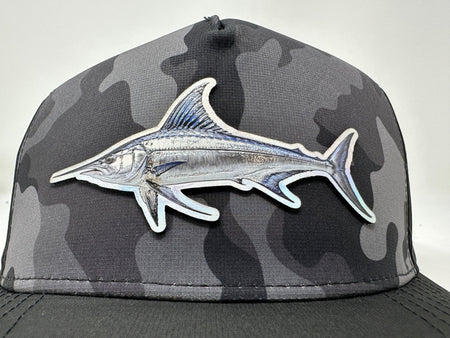 Get Tight Gear Black Camo Hat (with Fish Patch Options) - Get Tight Gear
