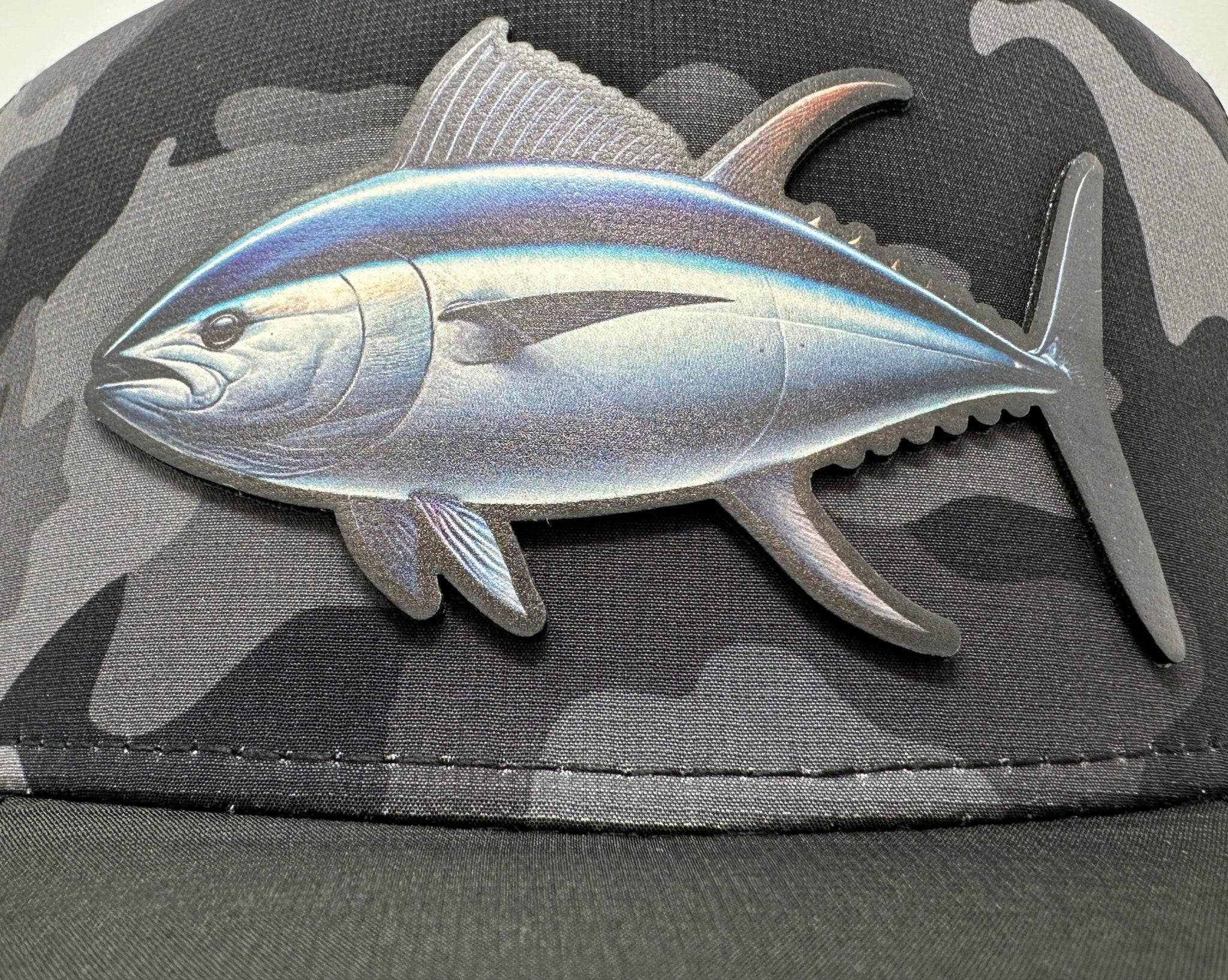 Get Tight Gear Black Camo Hat (with Fish Patch Options) - Get Tight Gear