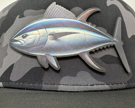 Get Tight Gear Black Camo Hat (with Fish Patch Options) - Get Tight Gear