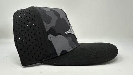 Get Tight Gear Black Camo Hat (with Fish Patch Options) - Get Tight Gear