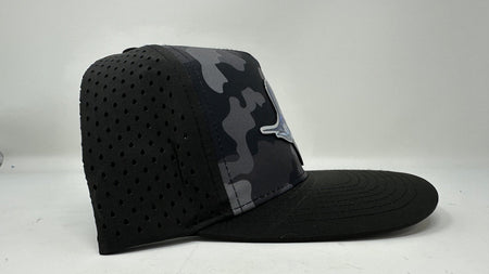 Get Tight Gear Black Camo Hat (with Fish Patch Options) - Get Tight Gear