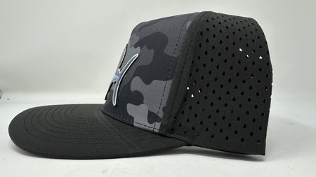 Get Tight Gear Black Camo Hat (with Fish Patch Options) - Get Tight Gear