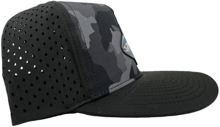 Get Tight Gear Black Camo Hat (with Fish Patch Options) - Get Tight Gear
