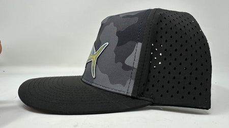 Get Tight Gear Black Camo Hat (with Fish Patch Options) - Get Tight Gear