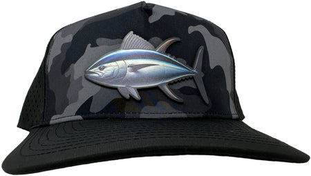 Get Tight Gear Black Camo Hat (with Fish Patch Options) - Get Tight Gear
