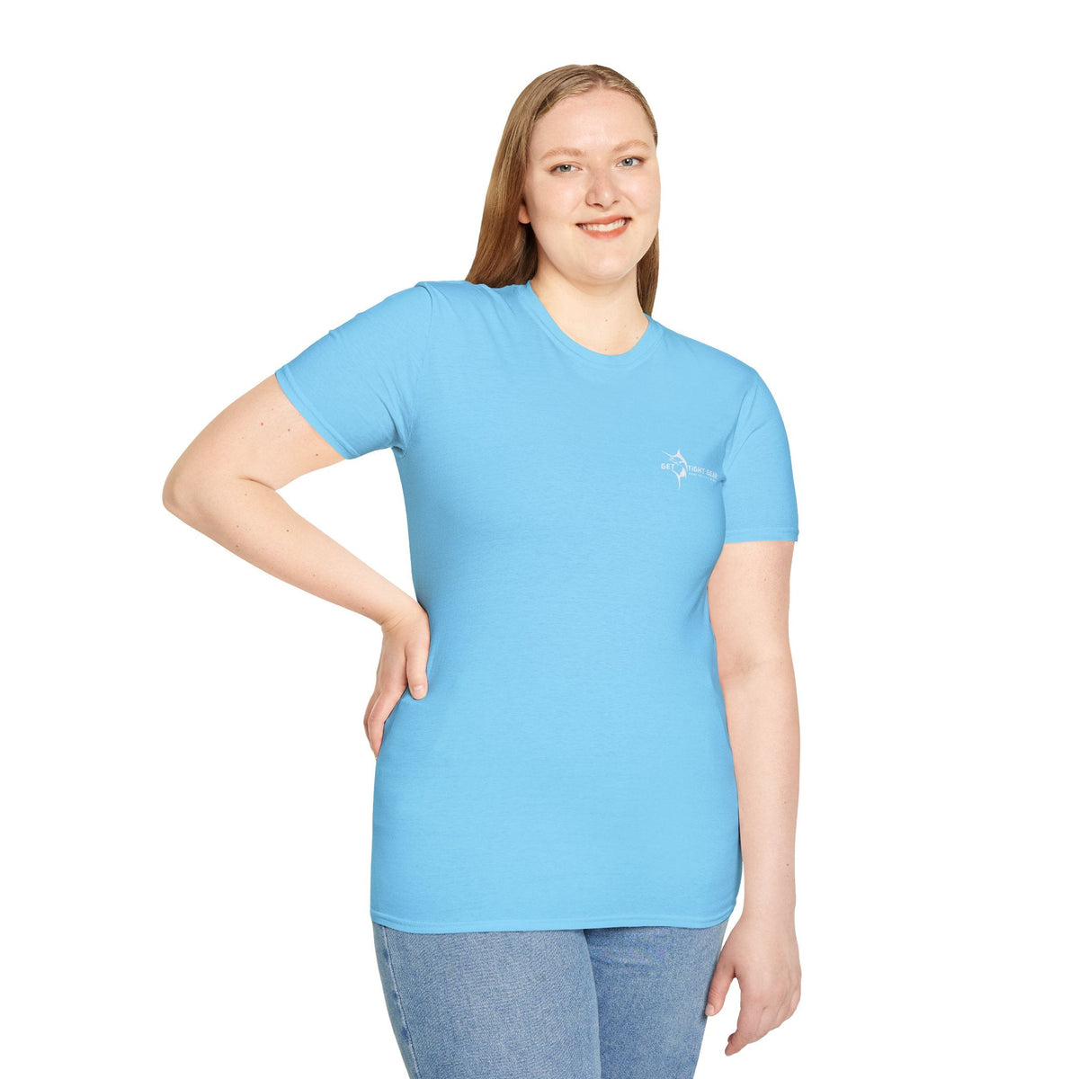Get Tight Gear Coral Fish Art Unisex Softstyle T-Shirt | Beach Vibes, Summer Wear, Fishing Gift, Casual Tee, Outdoor Adventure - Get Tight Gear