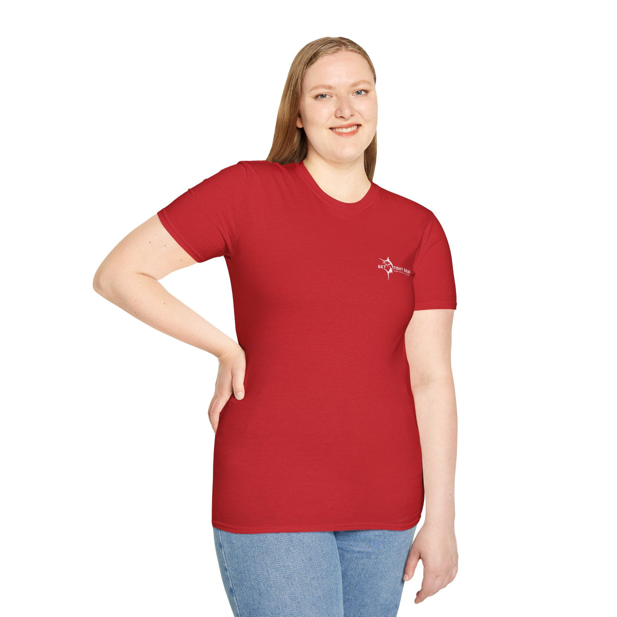 Get Tight Gear Coral Fish Art Unisex Softstyle T-Shirt | Beach Vibes, Summer Wear, Fishing Gift, Casual Tee, Outdoor Adventure - Get Tight Gear