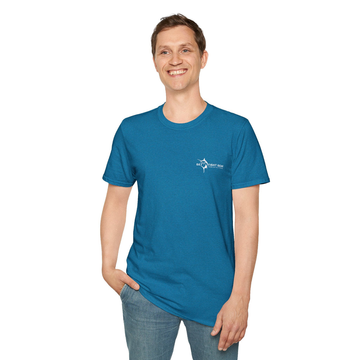 Get Tight Gear Coral Fish Art Unisex Softstyle T-Shirt | Beach Vibes, Summer Wear, Fishing Gift, Casual Tee, Outdoor Adventure - Get Tight Gear