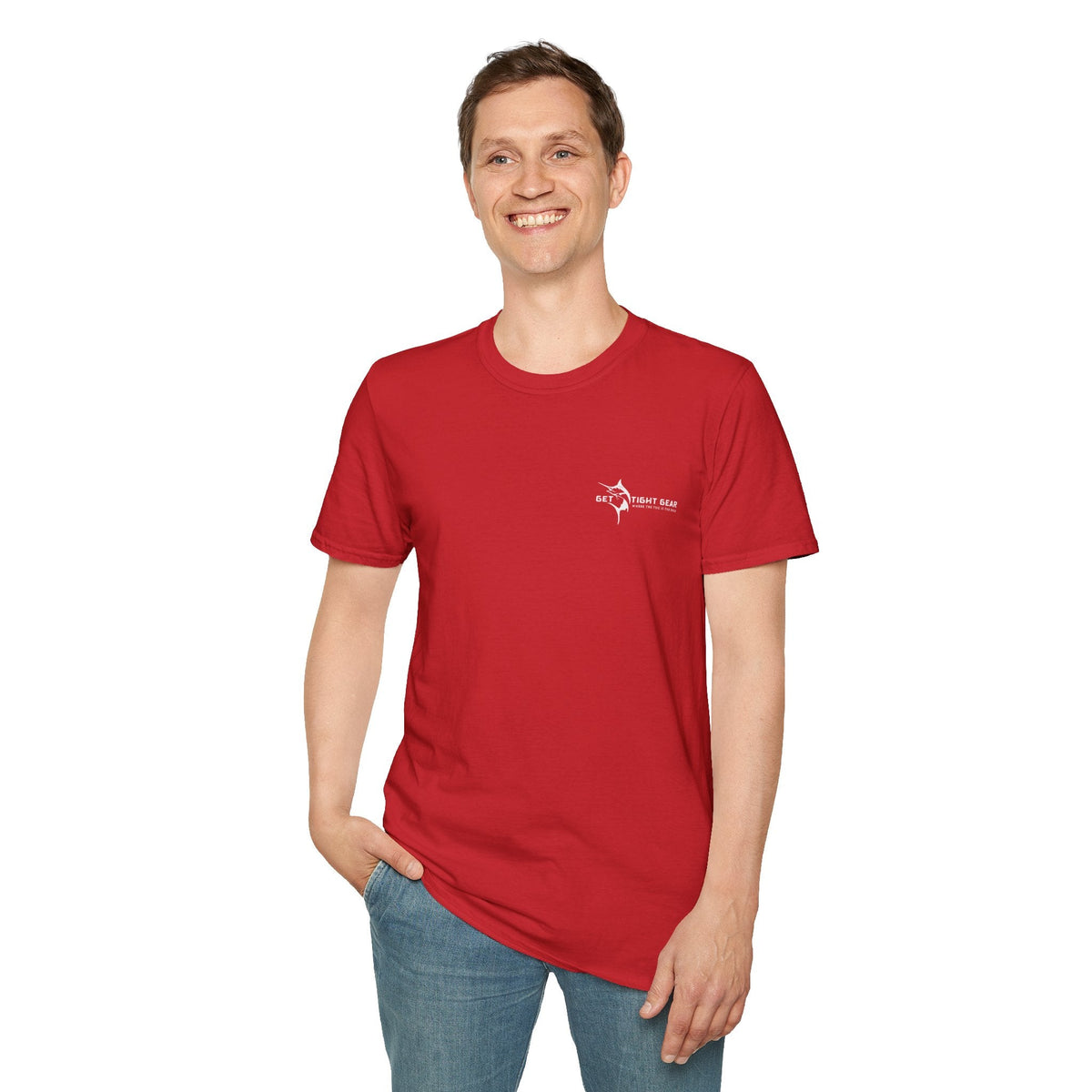 Get Tight Gear Coral Fish Art Unisex Softstyle T-Shirt | Beach Vibes, Summer Wear, Fishing Gift, Casual Tee, Outdoor Adventure - Get Tight Gear
