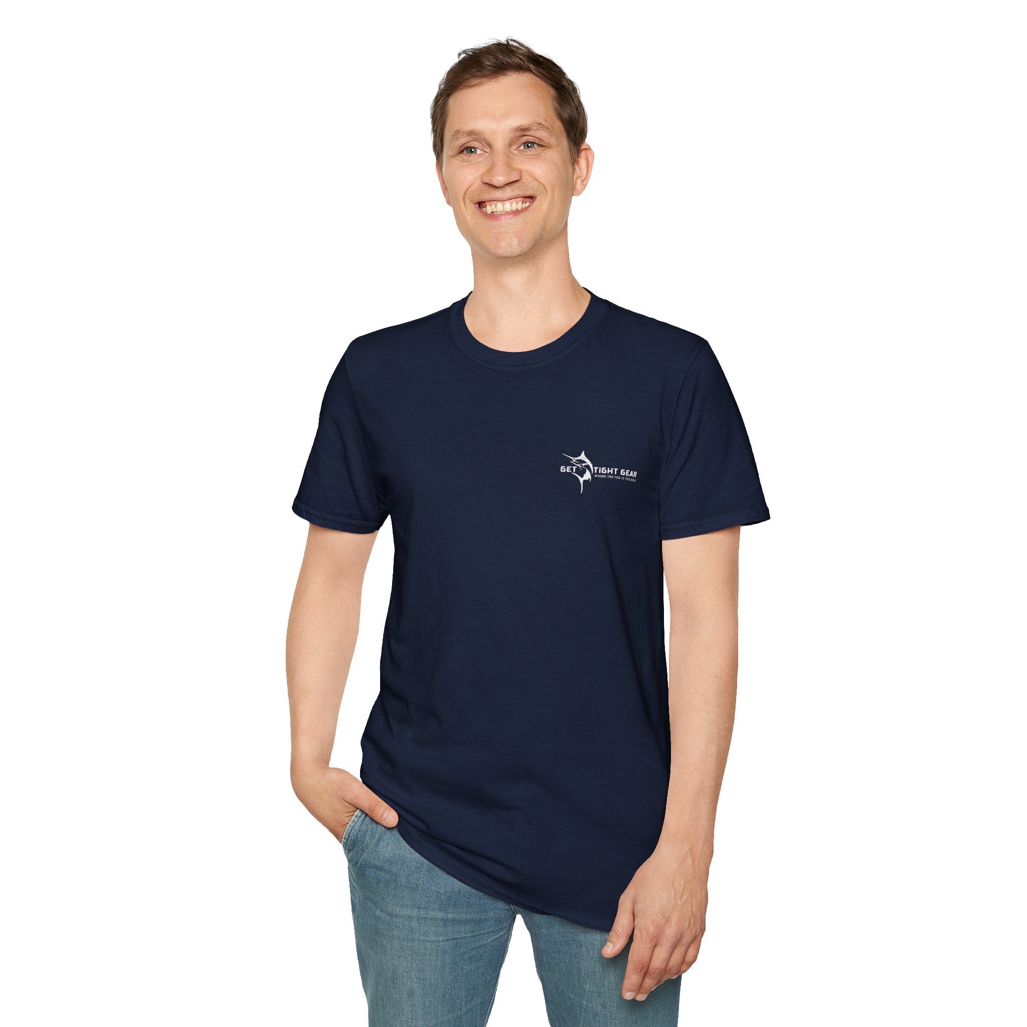 Get Tight Gear Coral Fish Art Unisex Softstyle T-Shirt | Beach Vibes, Summer Wear, Fishing Gift, Casual Tee, Outdoor Adventure - Get Tight Gear