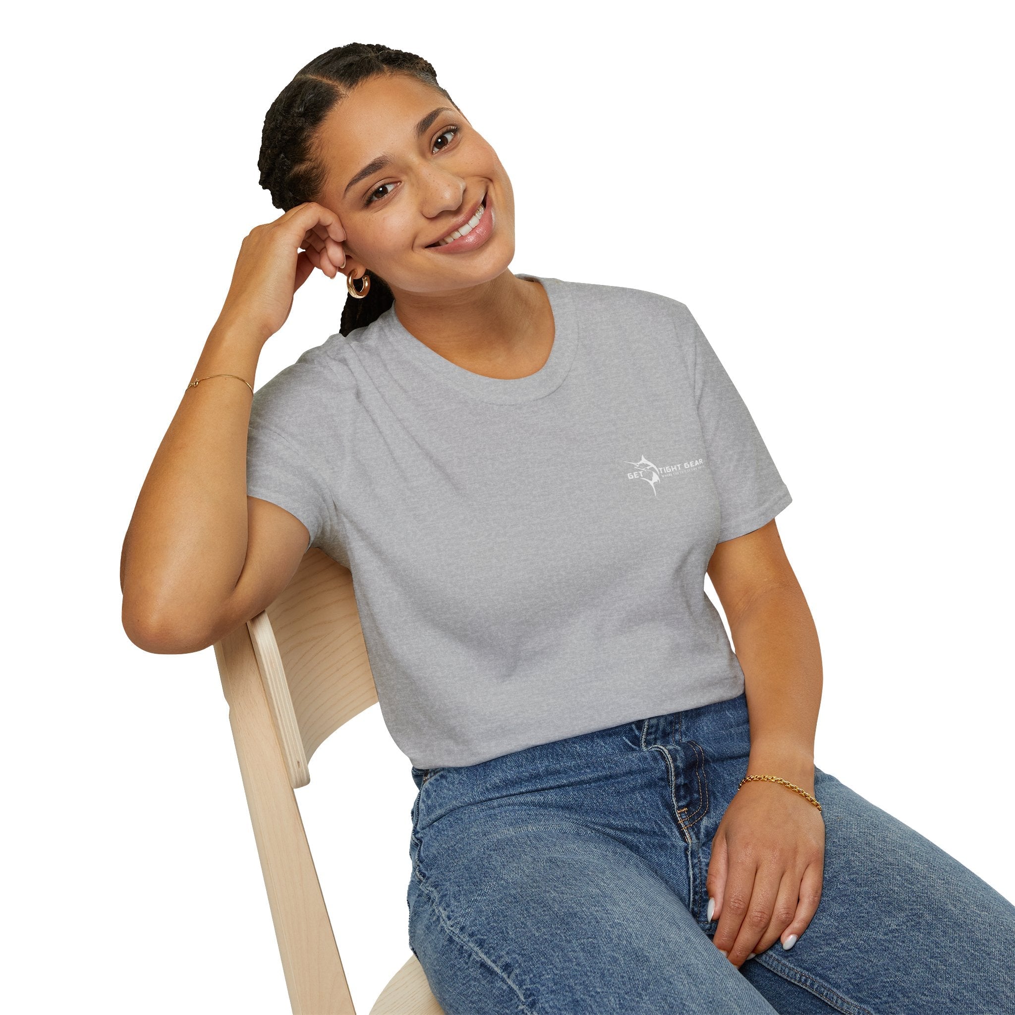 Get Tight Gear Coral Fish Art Unisex Softstyle T-Shirt | Beach Vibes, Summer Wear, Fishing Gift, Casual Tee, Outdoor Adventure - Get Tight Gear