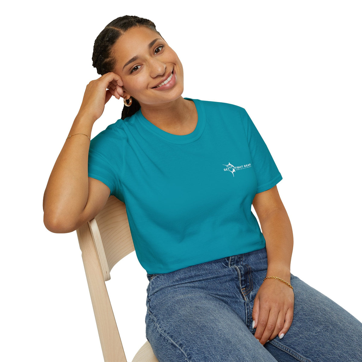 Get Tight Gear Coral Fish Art Unisex Softstyle T-Shirt | Beach Vibes, Summer Wear, Fishing Gift, Casual Tee, Outdoor Adventure - Get Tight Gear