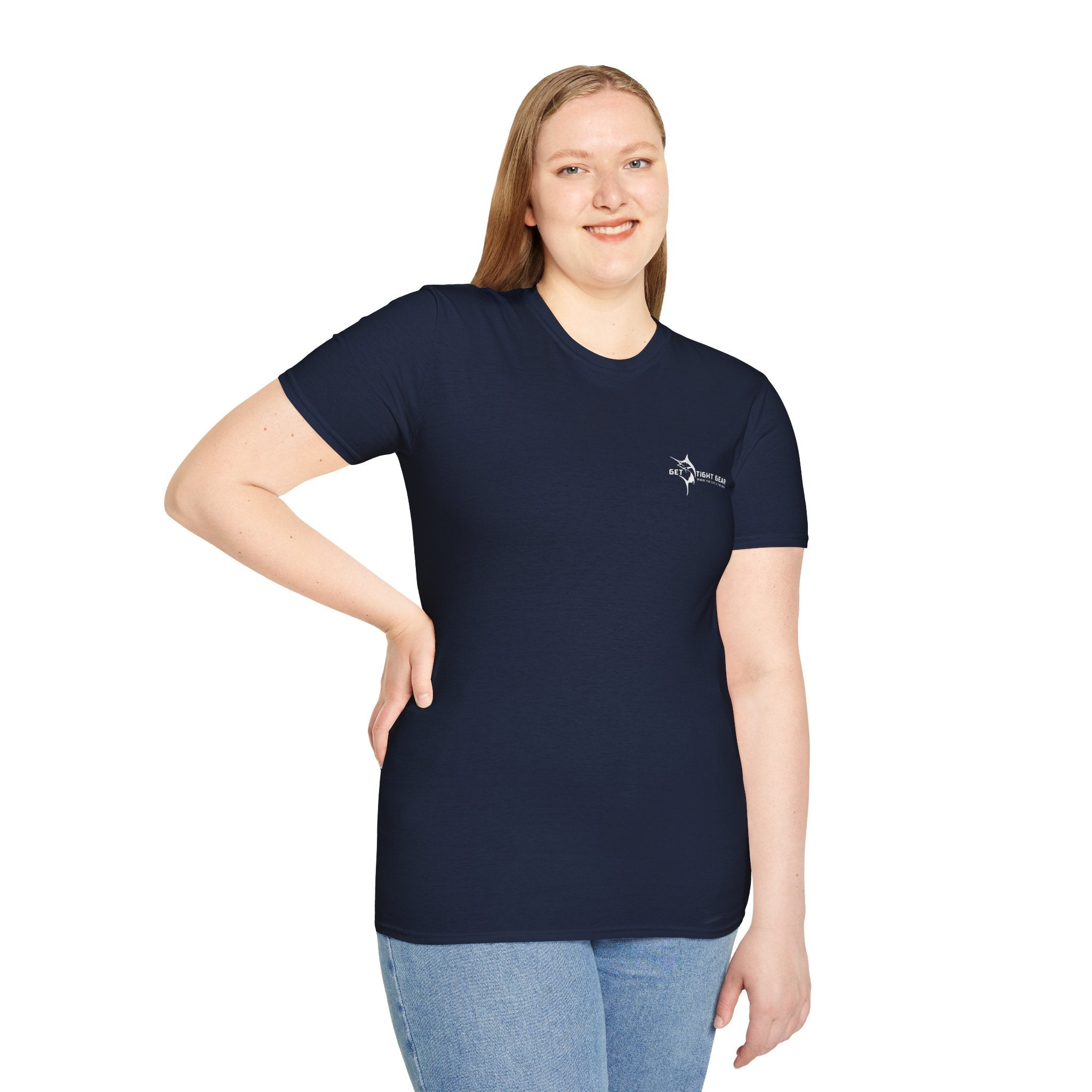 Get Tight Gear Coral Fish Art Unisex Softstyle T-Shirt | Beach Vibes, Summer Wear, Fishing Gift, Casual Tee, Outdoor Adventure - Get Tight Gear
