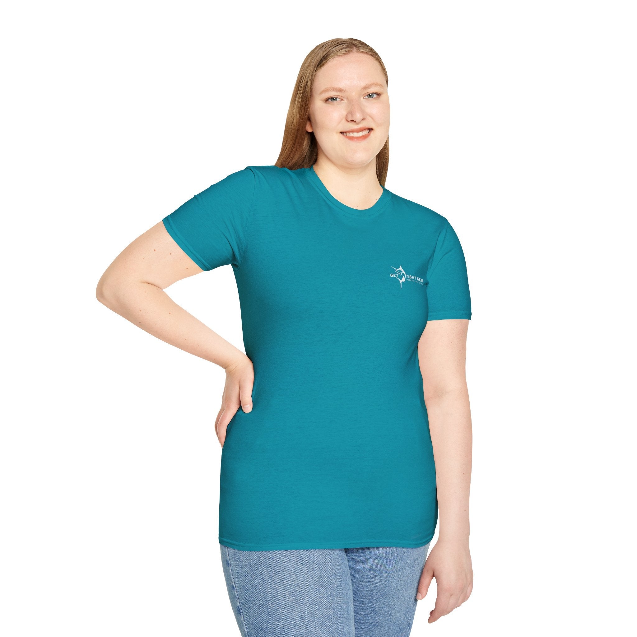Get Tight Gear Coral Fish Art Unisex Softstyle T-Shirt | Beach Vibes, Summer Wear, Fishing Gift, Casual Tee, Outdoor Adventure - Get Tight Gear