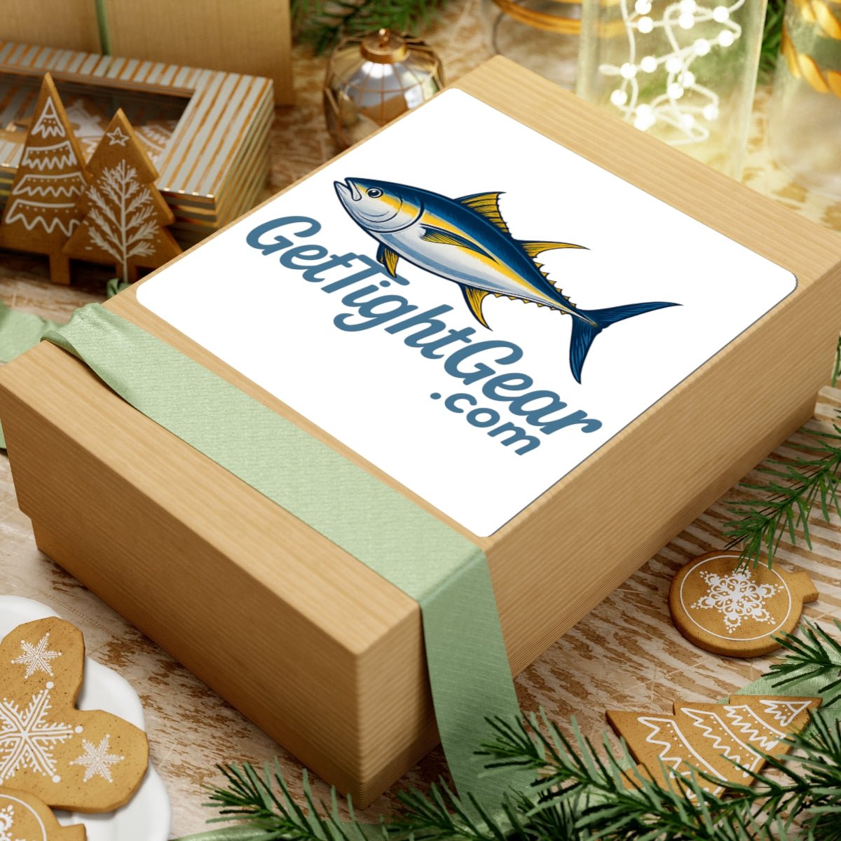 Get Tight Gear Fish Kiss - Cut Stickers | Durable Vinyl for Outdoors & Laptops - Get Tight Gear