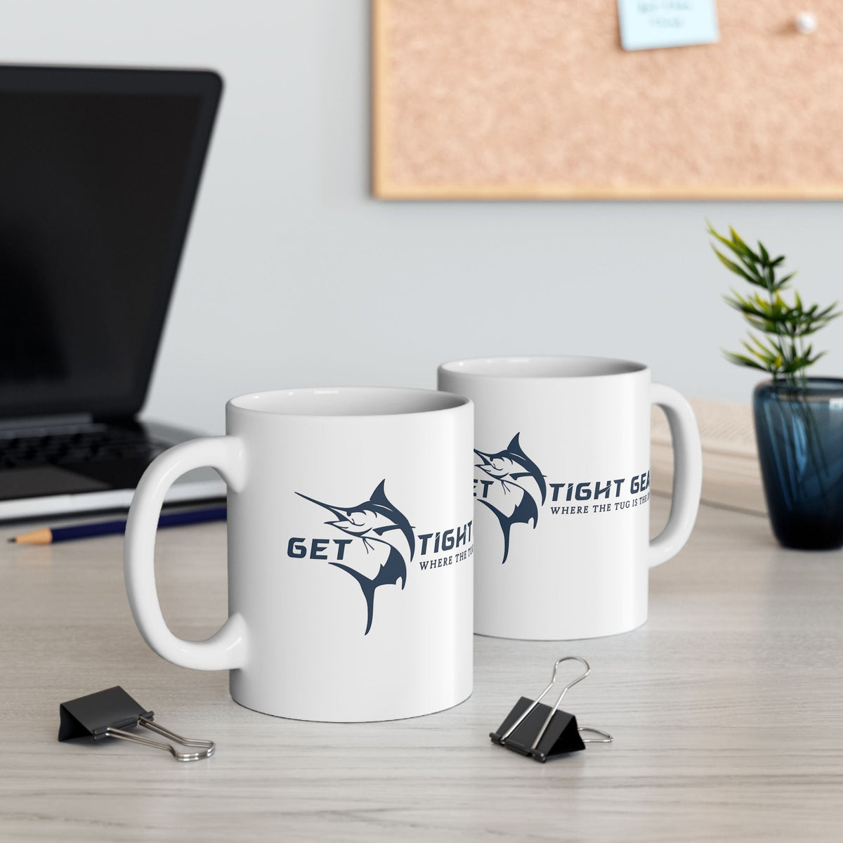 Get Tight Gear Fishing Enthusiast Ceramic Mug - 11oz & 15oz - Perfect Gift for Anglers - Get Tight Gear