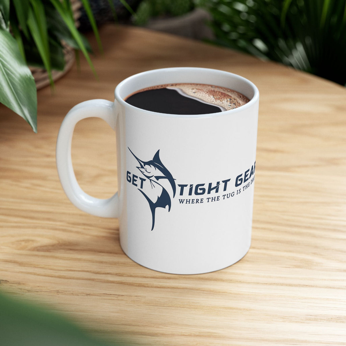 Get Tight Gear Fishing Enthusiast Ceramic Mug - 11oz & 15oz - Perfect Gift for Anglers - Get Tight Gear