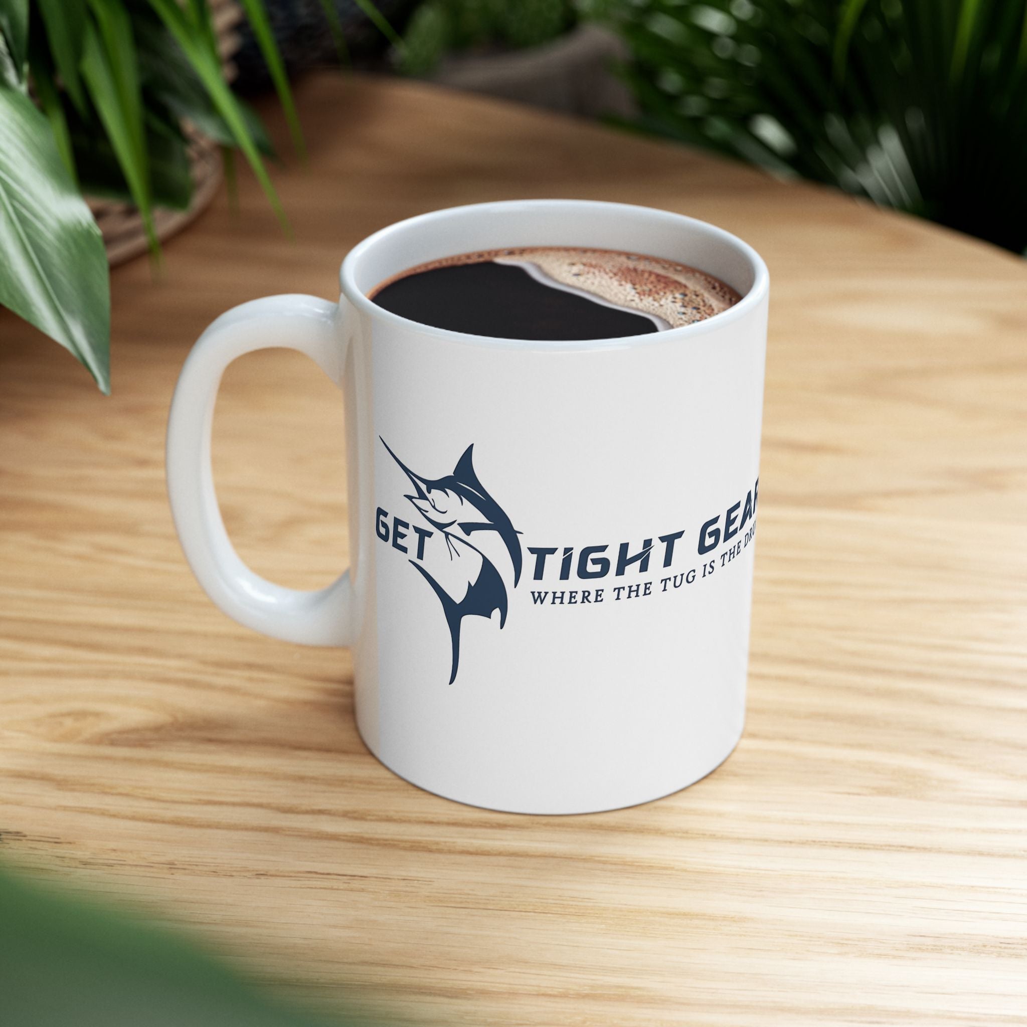 Get Tight Gear Fishing Enthusiast Ceramic Mug - 11oz & 15oz - Perfect Gift for Anglers - Get Tight Gear