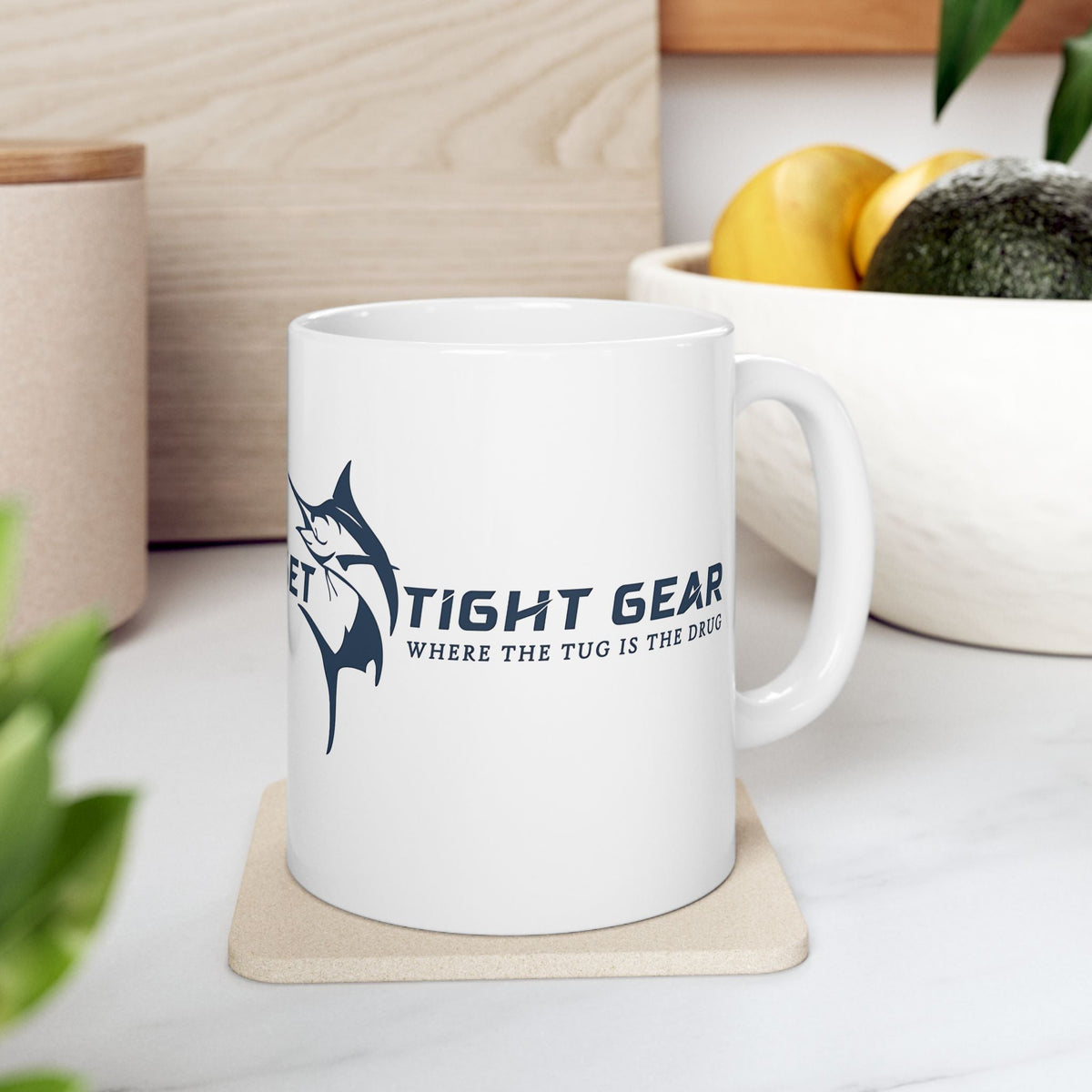 Get Tight Gear Fishing Enthusiast Ceramic Mug - 11oz & 15oz - Perfect Gift for Anglers - Get Tight Gear