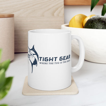 Get Tight Gear Fishing Enthusiast Ceramic Mug - 11oz & 15oz - Perfect Gift for Anglers - Get Tight Gear