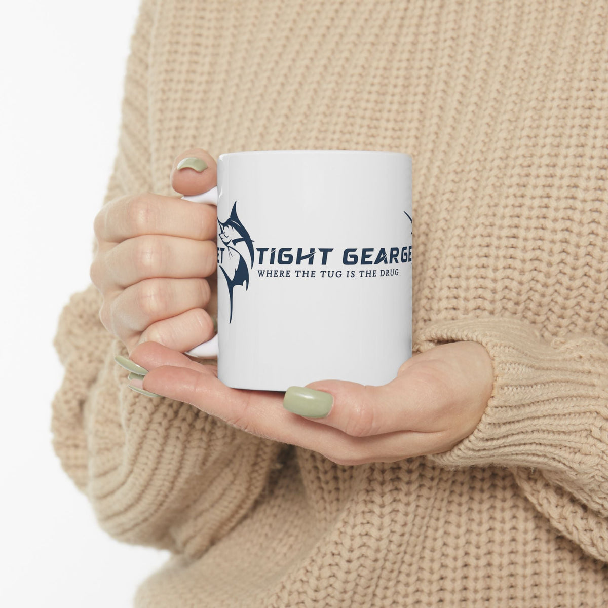 Get Tight Gear Fishing Enthusiast Ceramic Mug - 11oz & 15oz - Perfect Gift for Anglers - Get Tight Gear