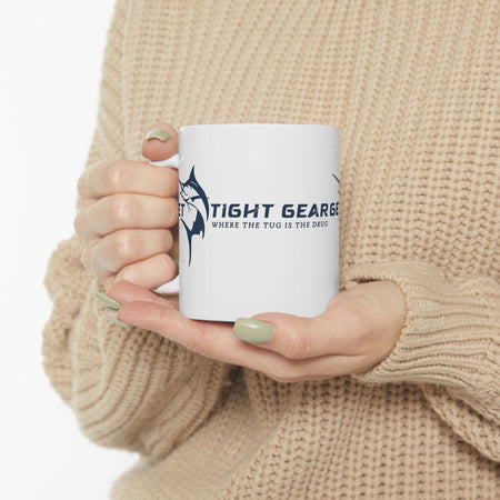 Get Tight Gear Fishing Enthusiast Ceramic Mug - 11oz & 15oz - Perfect Gift for Anglers - Get Tight Gear