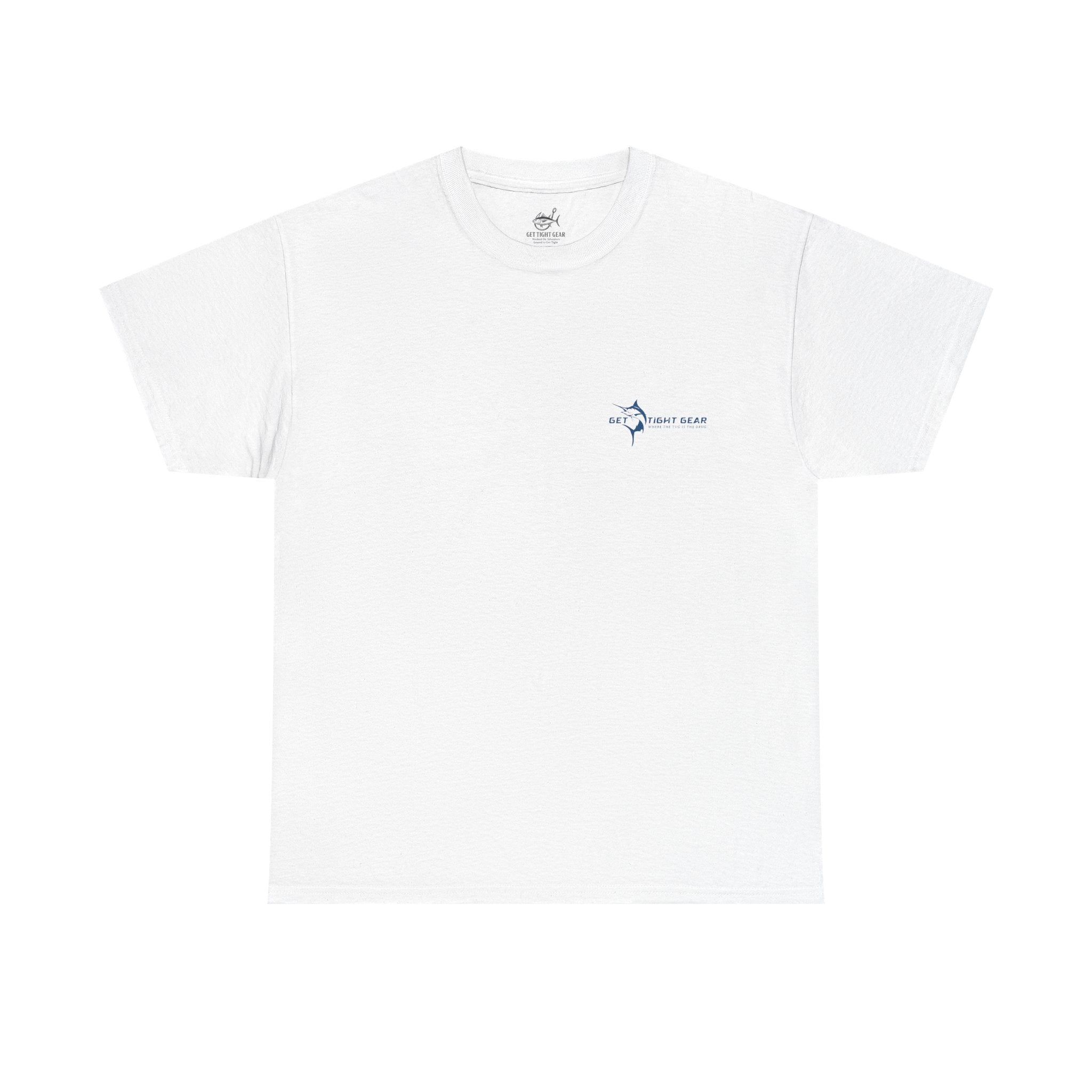 Get Tight Gear Fishing Tee - Unisex Heavy Cotton Shirt for Anglers - Get Tight Gear