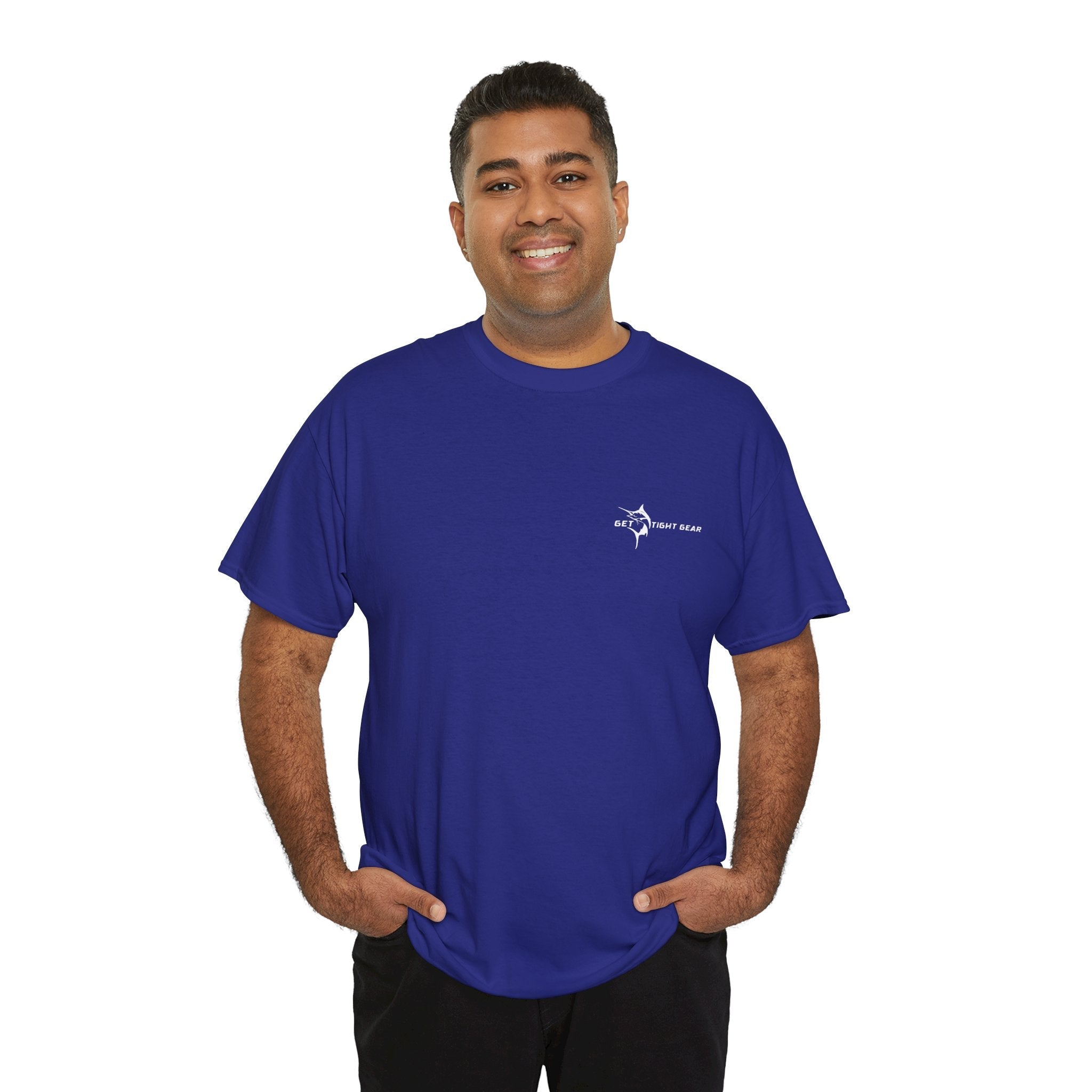 Get Tight Gear Fishing Themed Tee for Outdoors Enthusiasts, Perfect for Summer Adventures, Gift for Fishermen, Casual Wear, Eco - friendly Cotton T-shirt - Get Tight Gear