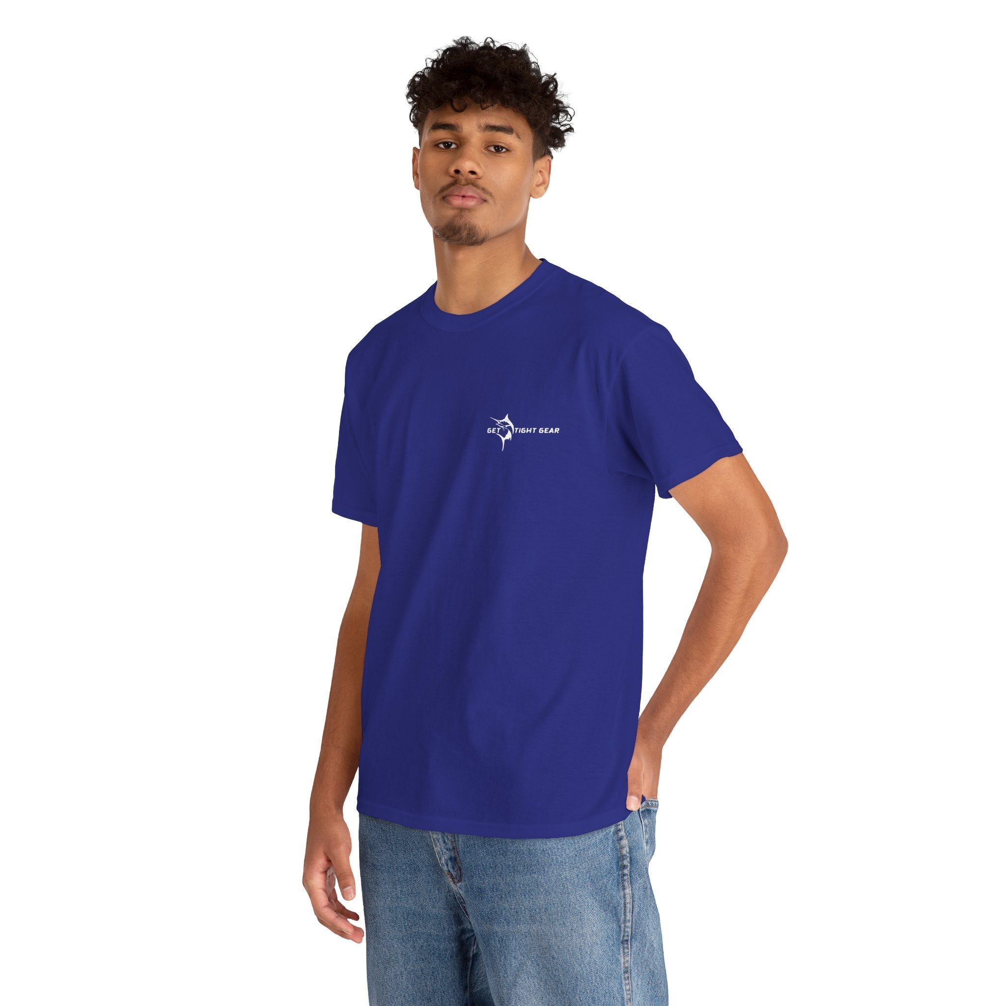 Get Tight Gear Fishing Themed Tee for Outdoors Enthusiasts, Perfect for Summer Adventures, Gift for Fishermen, Casual Wear, Eco - friendly Cotton T-shirt - Get Tight Gear