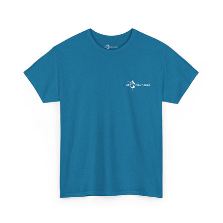 Get Tight Gear Fishing Themed Tee for Outdoors Enthusiasts, Perfect for Summer Adventures, Gift for Fishermen, Casual Wear, Eco - friendly Cotton T-shirt - Get Tight Gear
