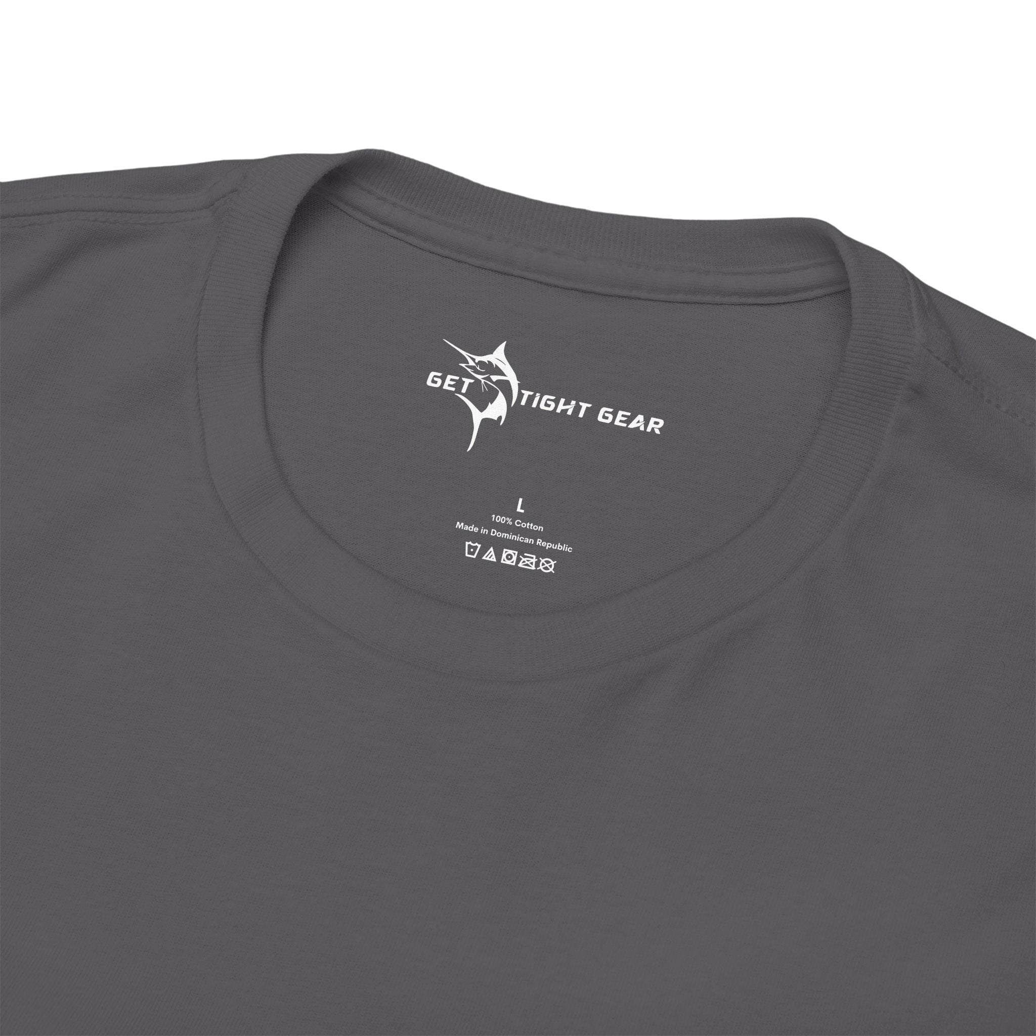 Get Tight Gear Fishing Themed Tee for Outdoors Enthusiasts, Perfect for Summer Adventures, Gift for Fishermen, Casual Wear, Eco - friendly Cotton T-shirt - Get Tight Gear