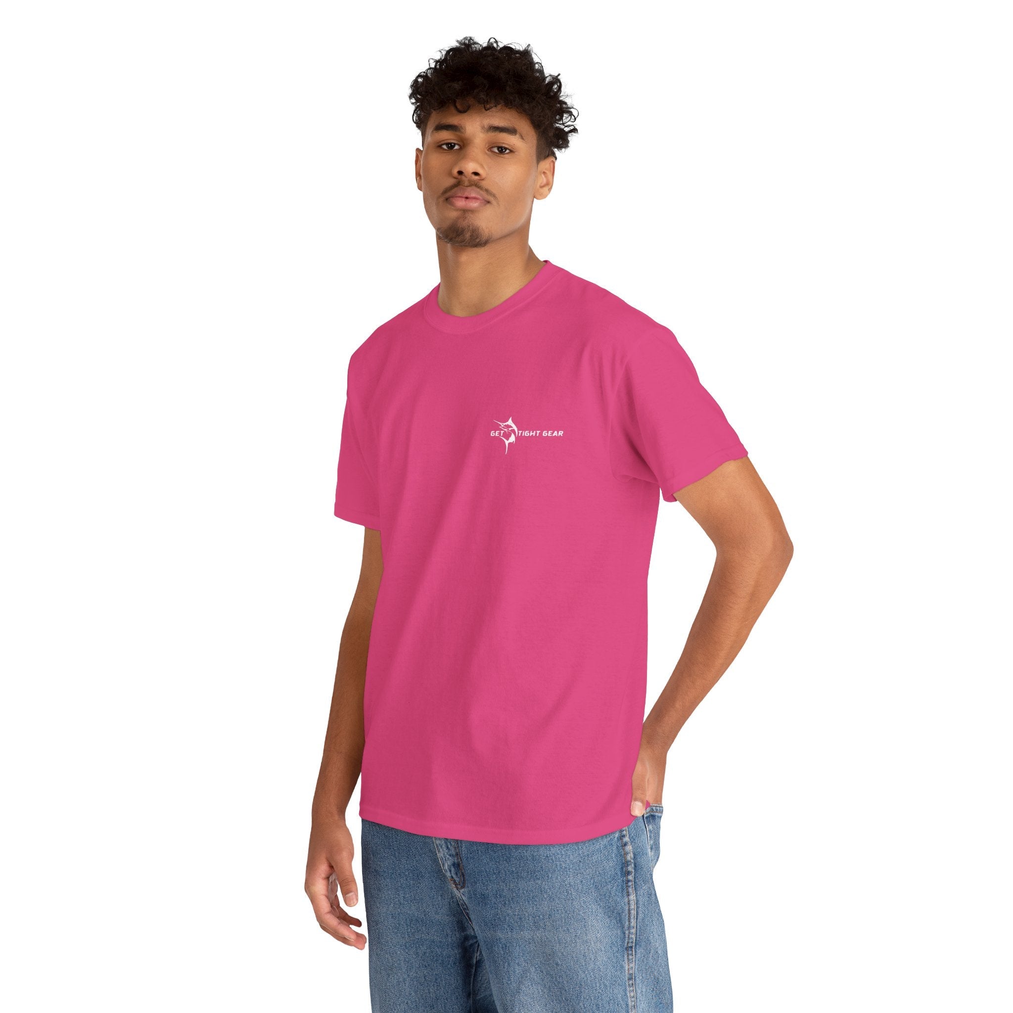 Get Tight Gear Fishing Themed Tee for Outdoors Enthusiasts, Perfect for Summer Adventures, Gift for Fishermen, Casual Wear, Eco - friendly Cotton T-shirt - Get Tight Gear