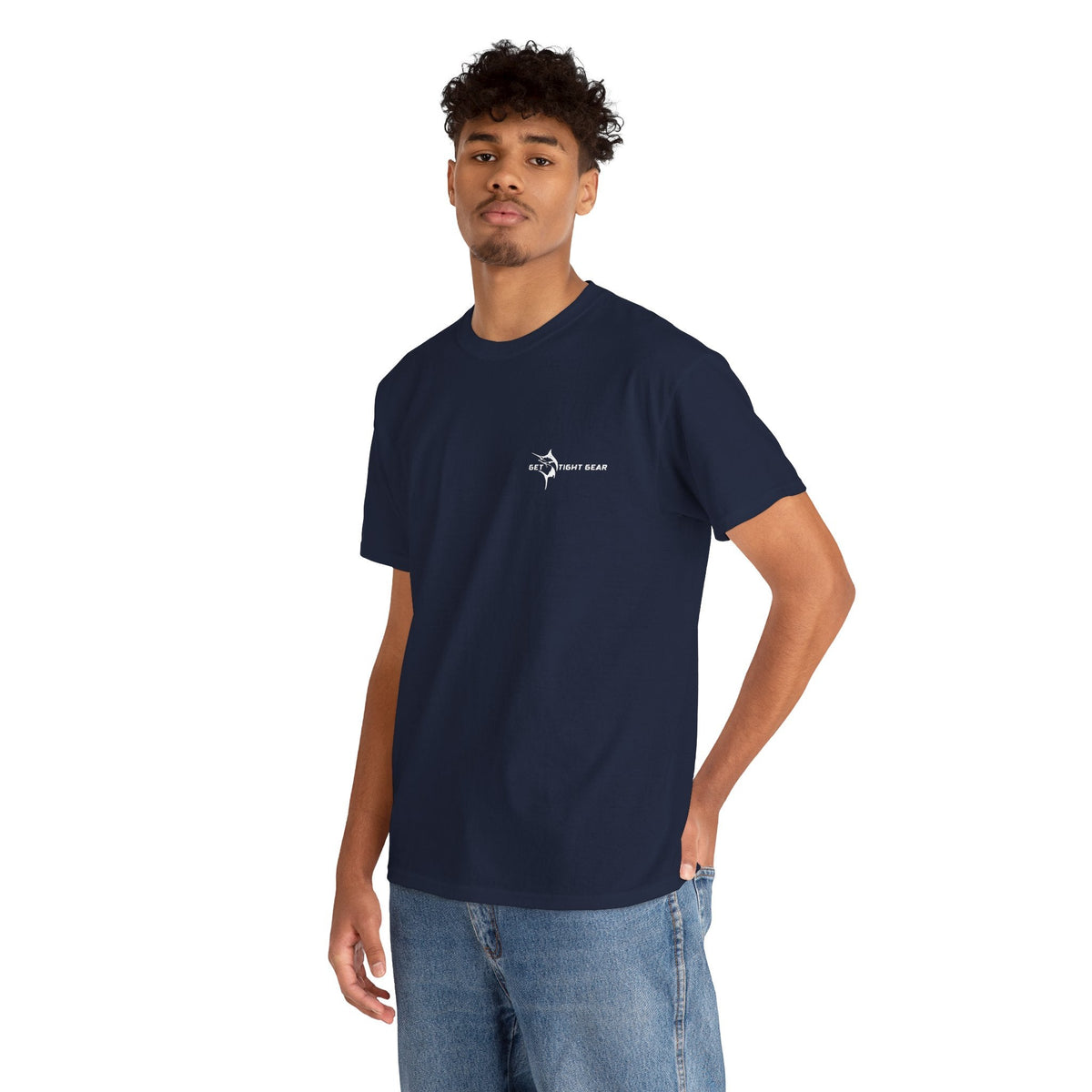 Get Tight Gear Fishing Themed Tee for Outdoors Enthusiasts, Perfect for Summer Adventures, Gift for Fishermen, Casual Wear, Eco - friendly Cotton T-shirt - Get Tight Gear