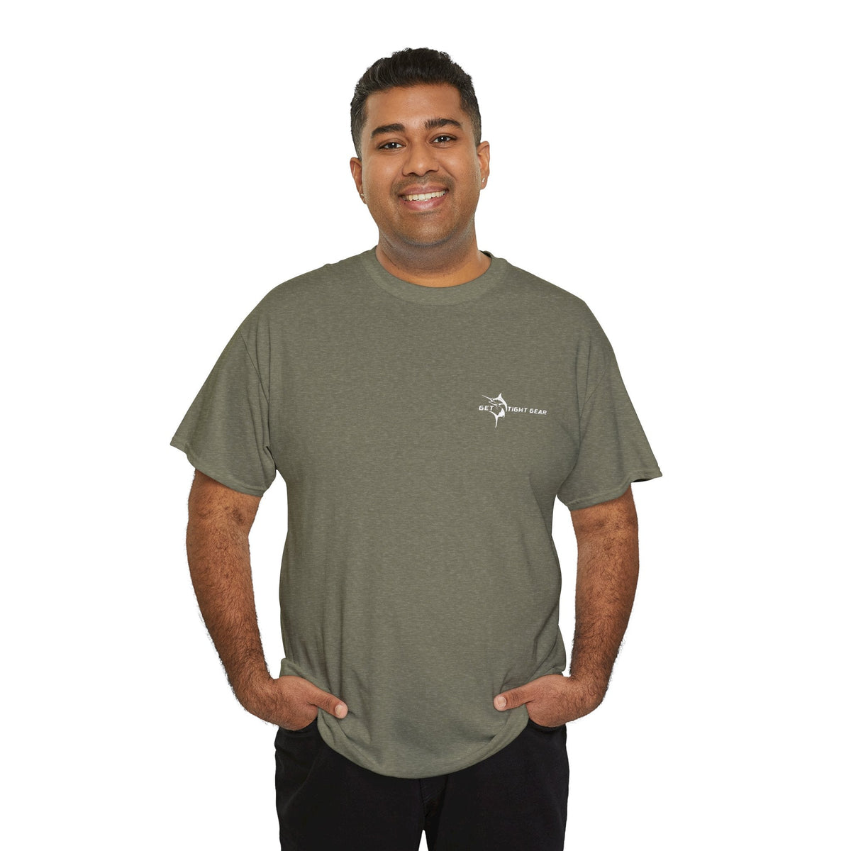 Get Tight Gear Fishing Themed Tee for Outdoors Enthusiasts, Perfect for Summer Adventures, Gift for Fishermen, Casual Wear, Eco - friendly Cotton T-shirt - Get Tight Gear