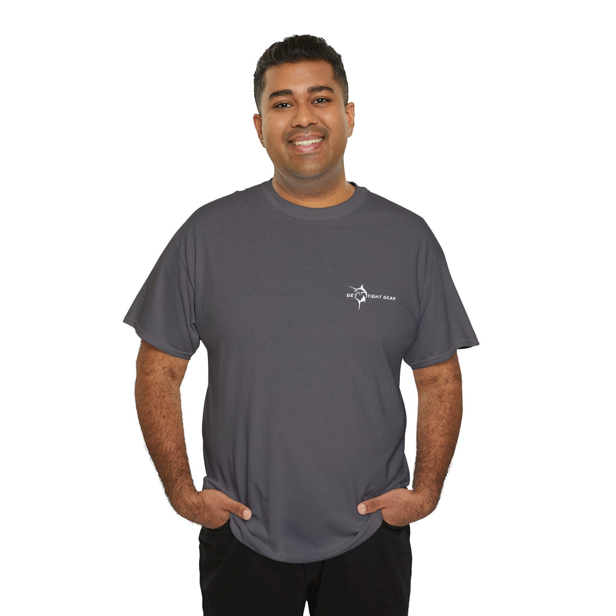 Get Tight Gear Fishing Themed Tee for Outdoors Enthusiasts, Perfect for Summer Adventures, Gift for Fishermen, Casual Wear, Eco - friendly Cotton T-shirt - Get Tight Gear