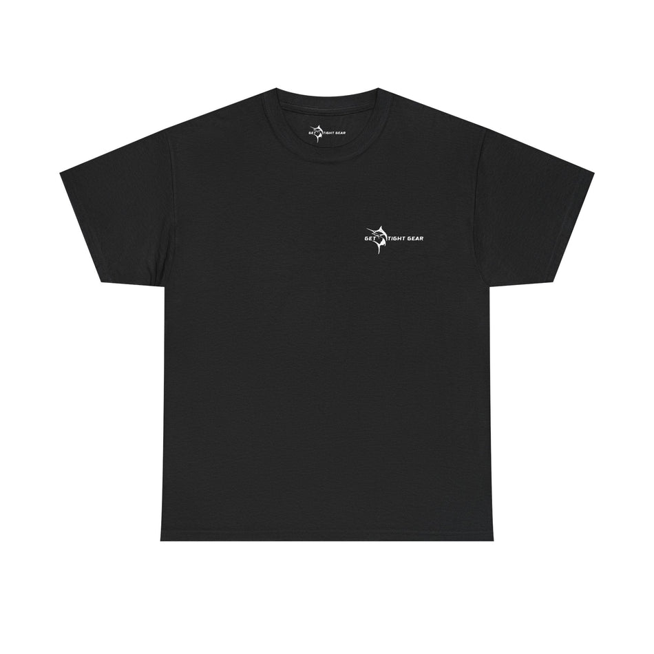 Get Tight Gear Fishing Themed Tee for Outdoors Enthusiasts, Perfect for Summer Adventures, Gift for Fishermen, Casual Wear, Eco - friendly Cotton T-shirt - Get Tight Gear