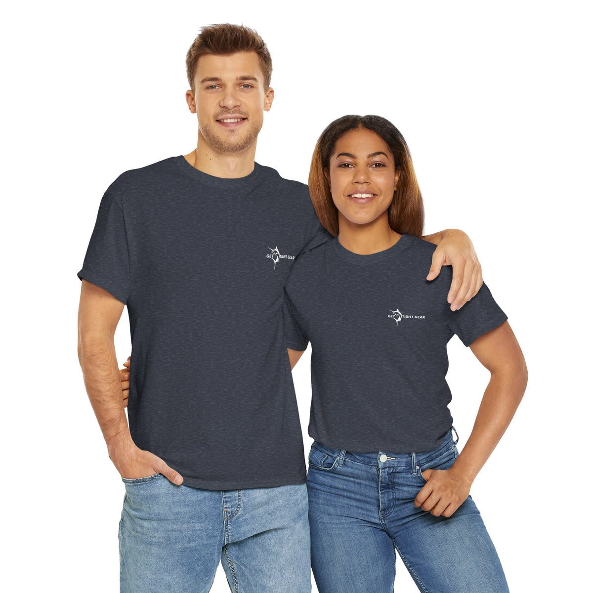 Get Tight Gear Fishing Themed Tee for Outdoors Enthusiasts, Perfect for Summer Adventures, Gift for Fishermen, Casual Wear, Eco - friendly Cotton T-shirt - Get Tight Gear