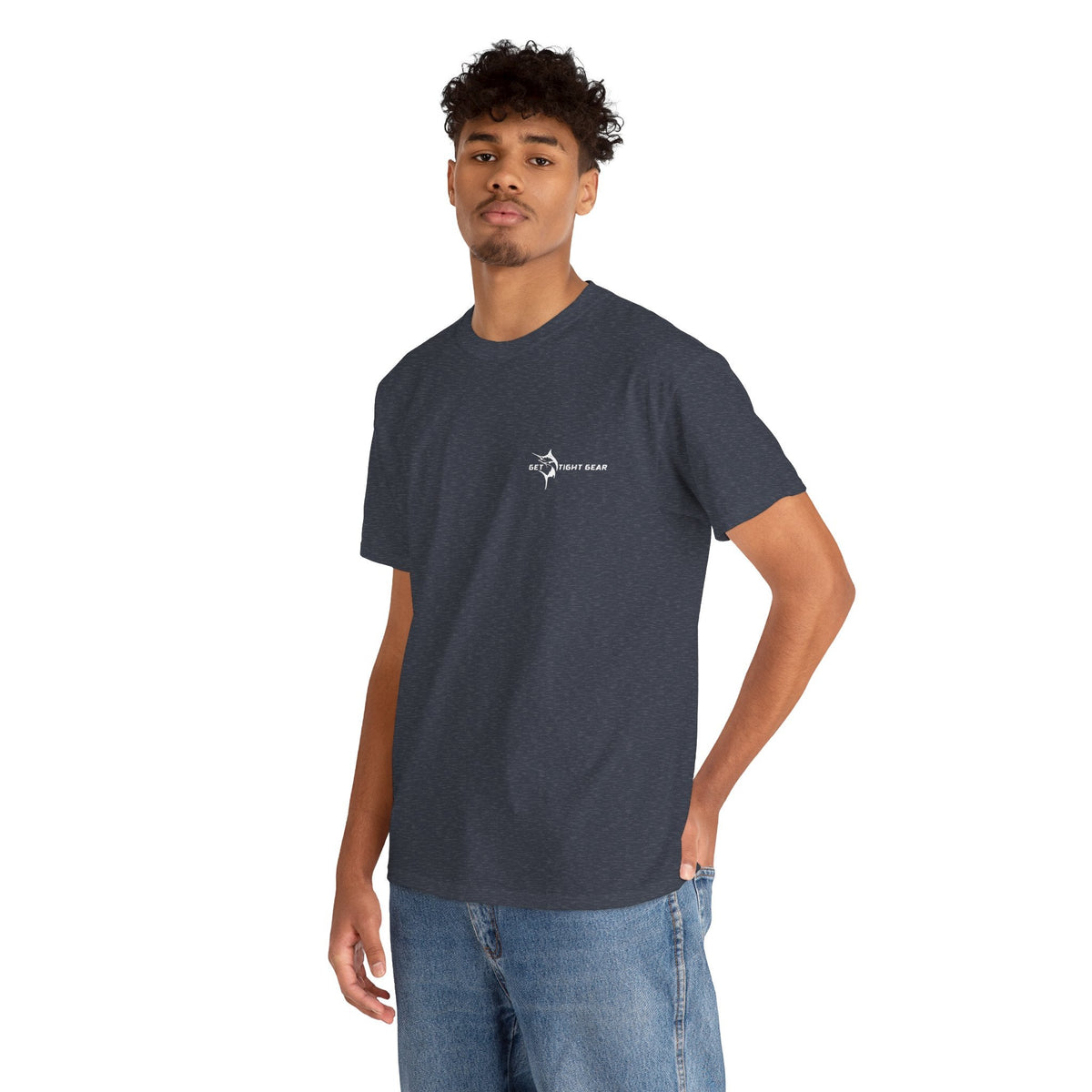 Get Tight Gear Fishing Themed Tee for Outdoors Enthusiasts, Perfect for Summer Adventures, Gift for Fishermen, Casual Wear, Eco - friendly Cotton T-shirt - Get Tight Gear