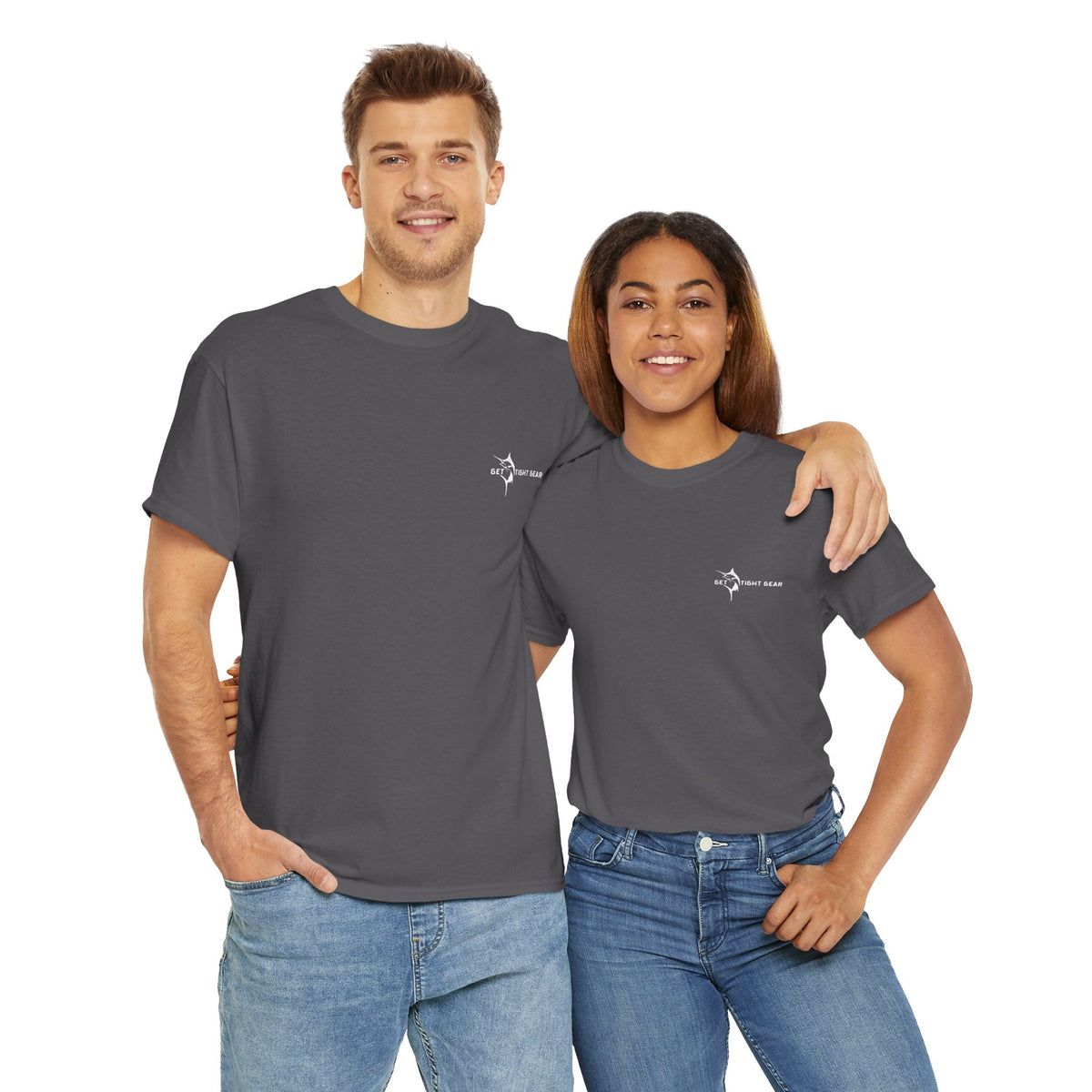 Get Tight Gear Fishing Themed Tee for Outdoors Enthusiasts, Perfect for Summer Adventures, Gift for Fishermen, Casual Wear, Eco - friendly Cotton T-shirt - Get Tight Gear