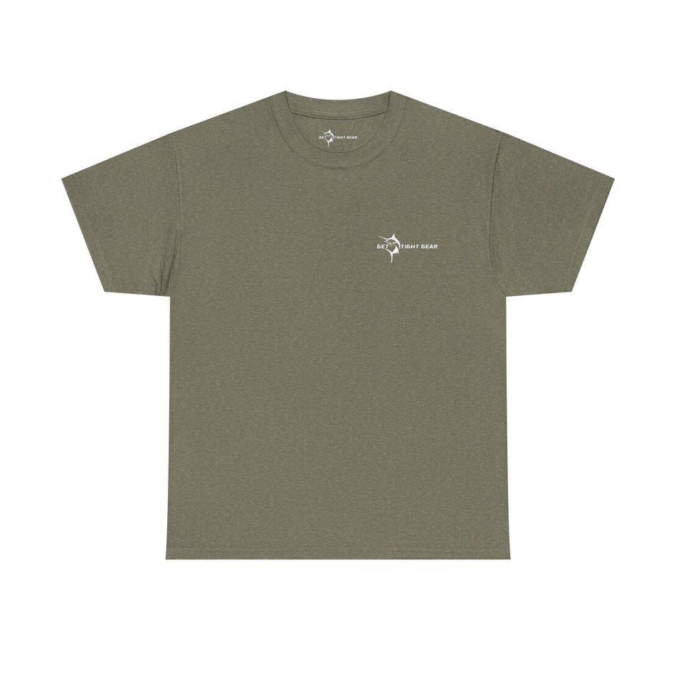 Get Tight Gear Fishing Themed Tee for Outdoors Enthusiasts, Perfect for Summer Adventures, Gift for Fishermen, Casual Wear, Eco - friendly Cotton T-shirt - Get Tight Gear