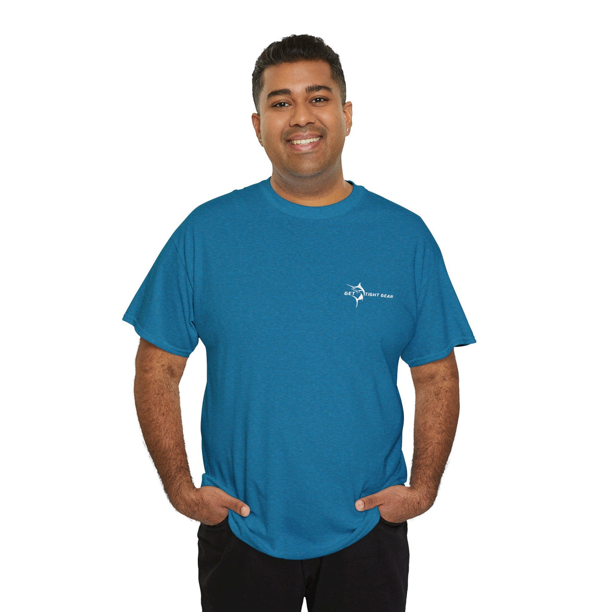 Get Tight Gear Fishing Themed Tee for Outdoors Enthusiasts, Perfect for Summer Adventures, Gift for Fishermen, Casual Wear, Eco - friendly Cotton T-shirt - Get Tight Gear
