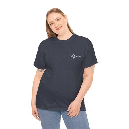 Get Tight Gear Fishing Themed Tee for Outdoors Enthusiasts, Perfect for Summer Adventures, Gift for Fishermen, Casual Wear, Eco - friendly Cotton T-shirt - Get Tight Gear