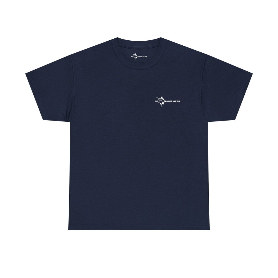 Get Tight Gear Fishing Themed Tee for Outdoors Enthusiasts, Perfect for Summer Adventures, Gift for Fishermen, Casual Wear, Eco - friendly Cotton T-shirt - Get Tight Gear