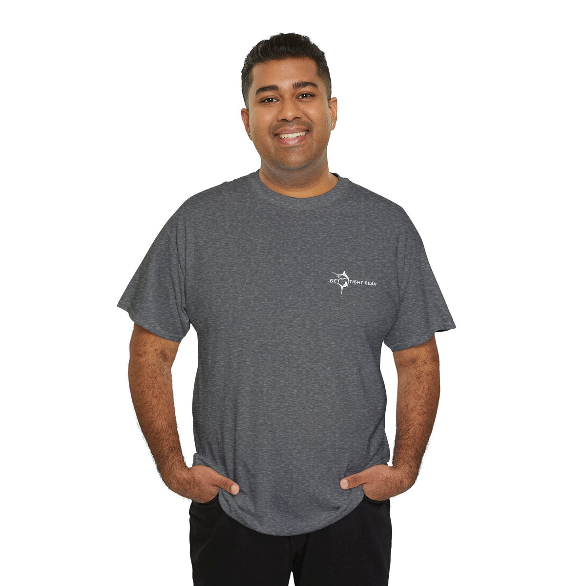 Get Tight Gear Fishing Themed Tee for Outdoors Enthusiasts, Perfect for Summer Adventures, Gift for Fishermen, Casual Wear, Eco - friendly Cotton T-shirt - Get Tight Gear