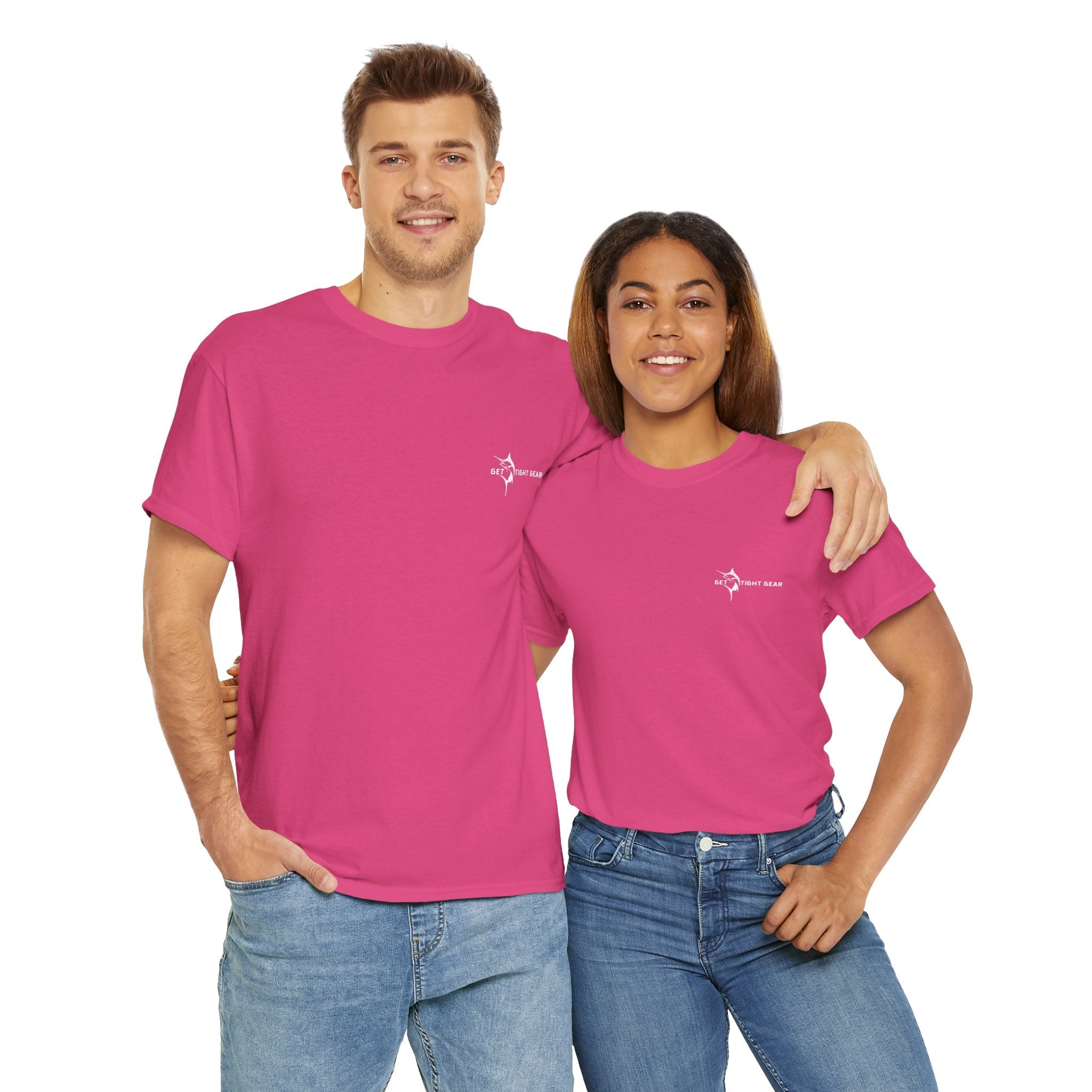 Get Tight Gear Fishing Themed Tee for Outdoors Enthusiasts, Perfect for Summer Adventures, Gift for Fishermen, Casual Wear, Eco - friendly Cotton T-shirt - Get Tight Gear