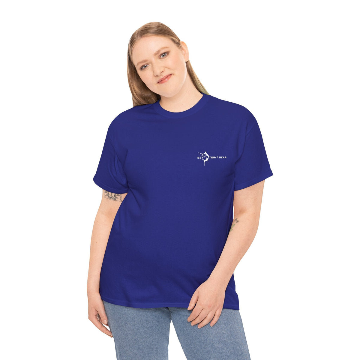 Get Tight Gear Fishing Themed Tee for Outdoors Enthusiasts, Perfect for Summer Adventures, Gift for Fishermen, Casual Wear, Eco - friendly Cotton T-shirt - Get Tight Gear
