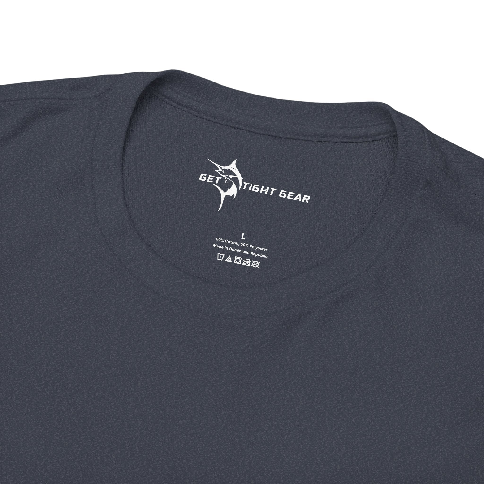 Get Tight Gear Fishing Themed Tee for Outdoors Enthusiasts, Perfect for Summer Adventures, Gift for Fishermen, Casual Wear, Eco - friendly Cotton T-shirt - Get Tight Gear
