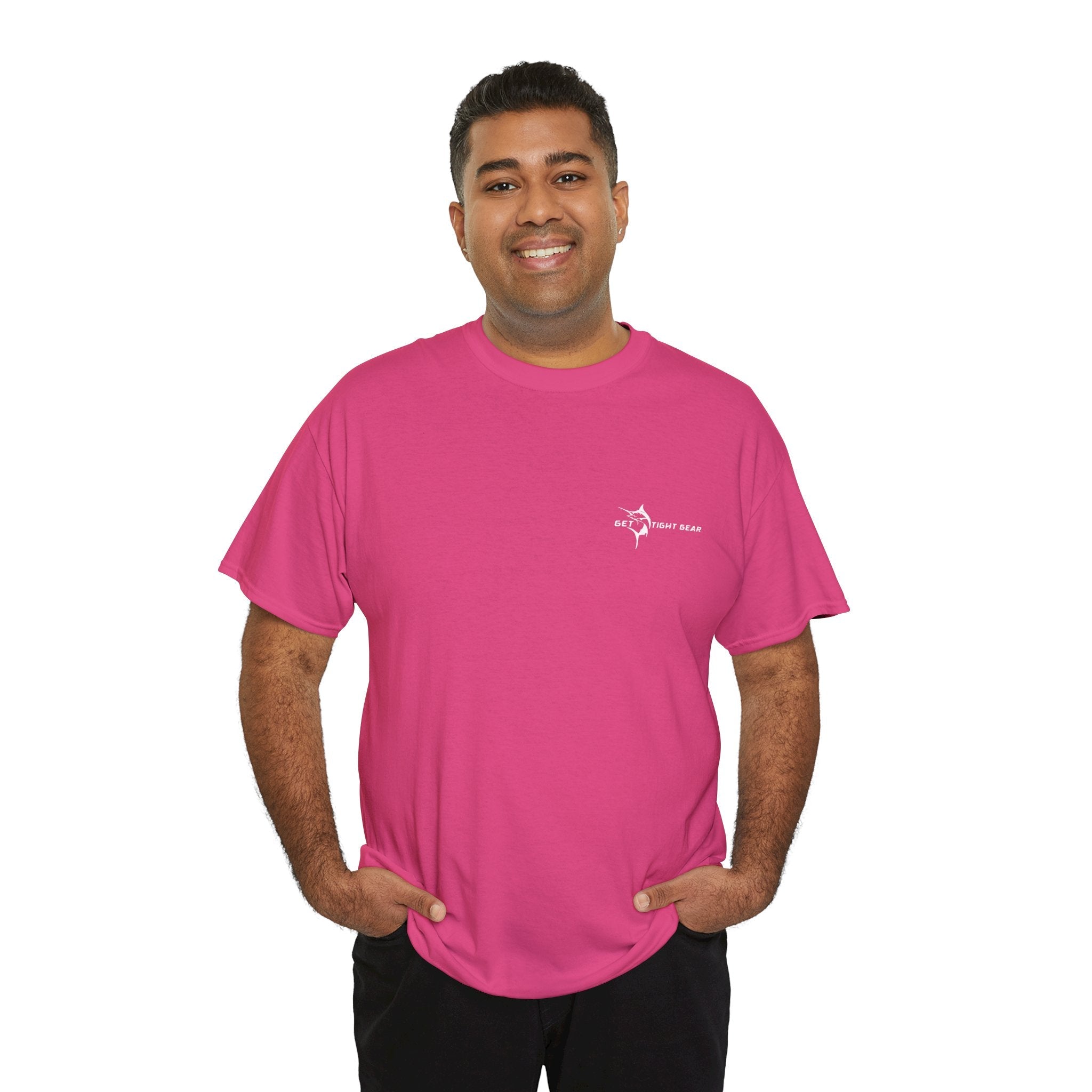 Get Tight Gear Fishing Themed Tee for Outdoors Enthusiasts, Perfect for Summer Adventures, Gift for Fishermen, Casual Wear, Eco - friendly Cotton T-shirt - Get Tight Gear