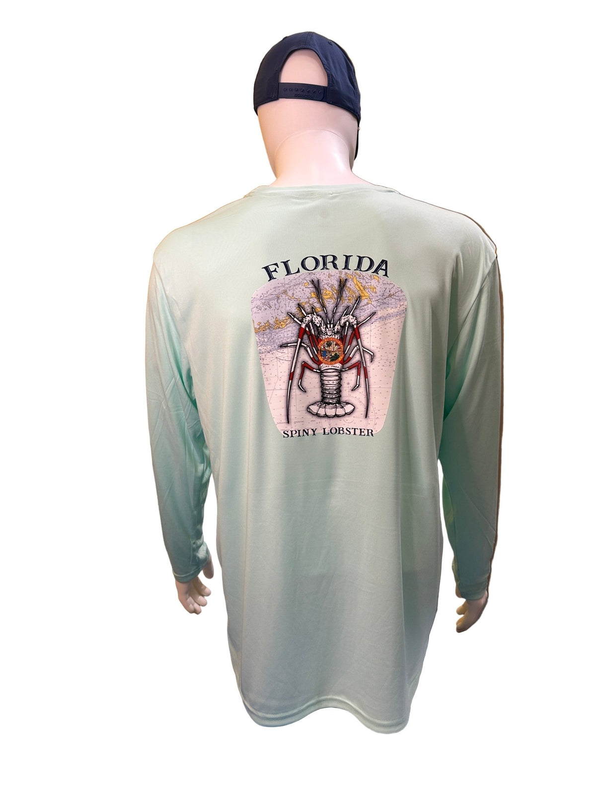 Get Tight Gear™ Florida Spiny Lobster Long Sleeve Performance Shirt – Seafoam (Unisex S–4XL) - Get Tight Gear