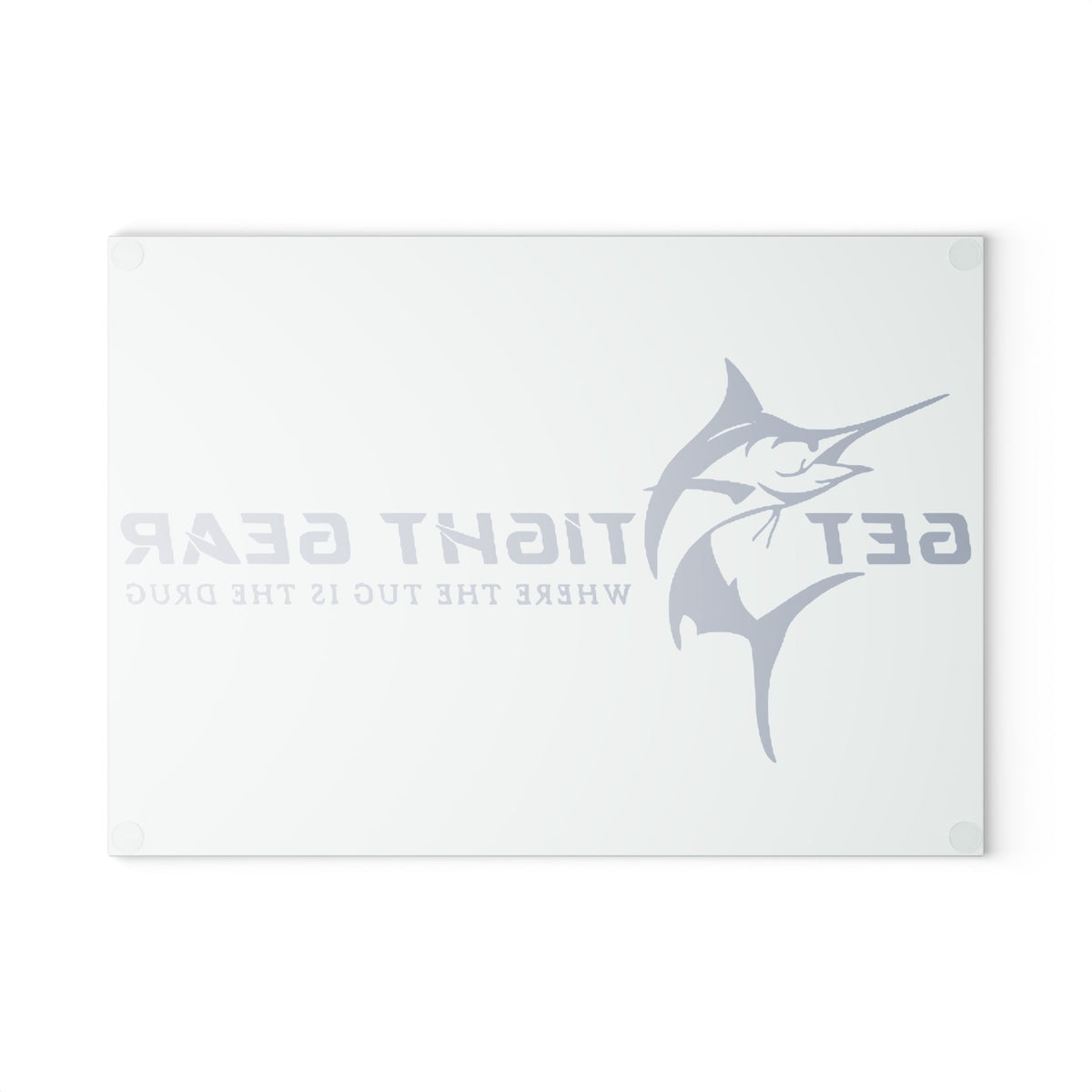 Get Tight Gear Glass Cutting Board - Get Tight Gear, Kitchen Décor, Gift for Fisherman, Cooking Slice Board, Nautical Home Decor - Get Tight Gear